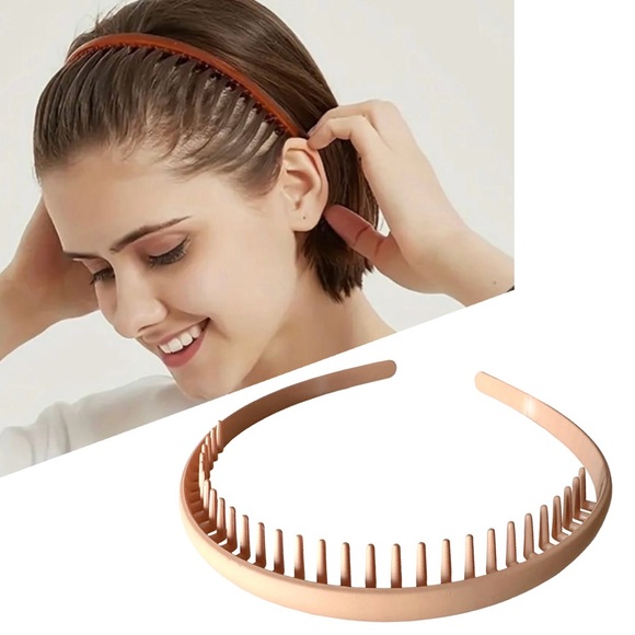Accessories - 🔴 5 for $10 ONE Beige Headband with Teeth